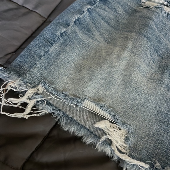 Distressed Mini Skirt - Picture 3 of 3